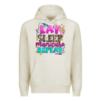 Oatmeal Heather eat sleep manicure repeat Premium Hoodie - AdoDesignShop