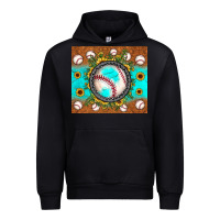 Foreset Green baseball turquoise sunflower Urban Hoodie - JahusDesignShop
