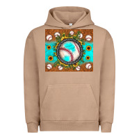 Pigment Burro baseball turquoise sunflower Urban Hoodie - JahusDesignShop