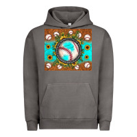 Pigment Tornado baseball turquoise sunflower Urban Hoodie - JahusDesignShop