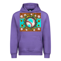 Tulip baseball turquoise sunflower Urban Hoodie - JahusDesignShop