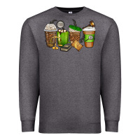 Charcoal Heather lawyer coffee cups Premium Sweatshirt - texasbilliewilder