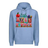 Colony Blue little miss kinder Premium Hoodie - AdoDesignShop