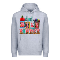 Heather Grey little miss kinder Premium Hoodie - AdoDesignShop