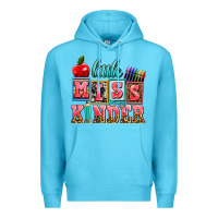 Ocean Blue little miss kinder Premium Hoodie - AdoDesignShop