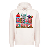 Pale Pink little miss kinder Premium Hoodie - AdoDesignShop