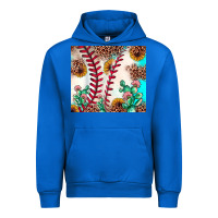 Cobalt baseball leopard turquoise cactus sunflower Urban Hoodie - JahusDesignShop
