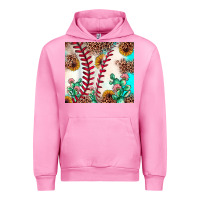 Fuchsia Pink baseball leopard turquoise cactus sunflower Urban Hoodie - JahusDesignShop