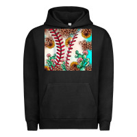 Pigment Black baseball leopard turquoise cactus sunflower Urban Hoodie - JahusDesignShop