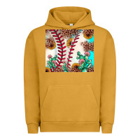 Pigment Peanut Butter baseball leopard turquoise cactus sunflower Urban Hoodie - JahusDesignShop