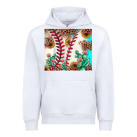 White baseball leopard turquoise cactus sunflower Urban Hoodie - JahusDesignShop