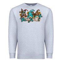 Heather Grey western cross gnomes Premium Sweatshirt - Zillion Design Studio