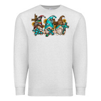 Oatmeal Heather western cross gnomes Premium Sweatshirt - Zillion Design Studio