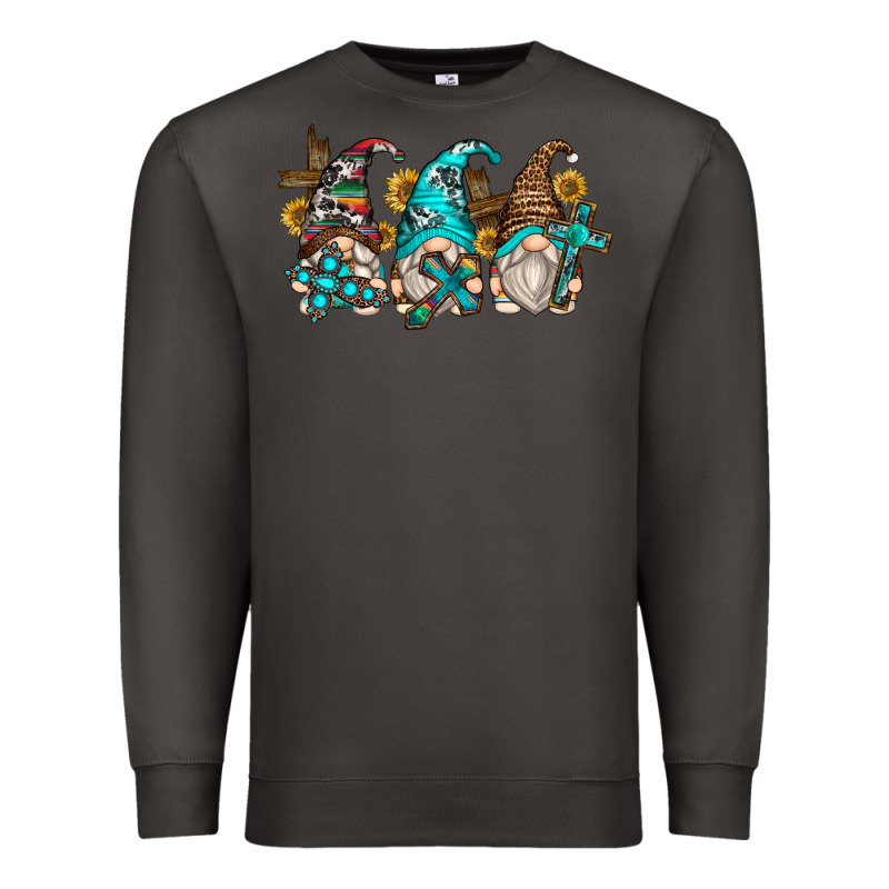 Western Cross Gnomes Premium Sweatshirt by Zillion Design Studio | Teevron