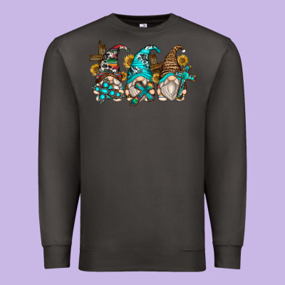 Western Cross Gnomes Premium Sweatshirt Designed By Zillion Design Studio