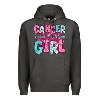 Charcoal Heather cancer picked the wrong girl Premium Hoodie - JahusDesignShop
