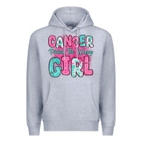 Heather Grey cancer picked the wrong girl Premium Hoodie - JahusDesignShop