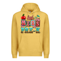 Antique Gold little miss pre k Premium Hoodie - AdoDesignShop