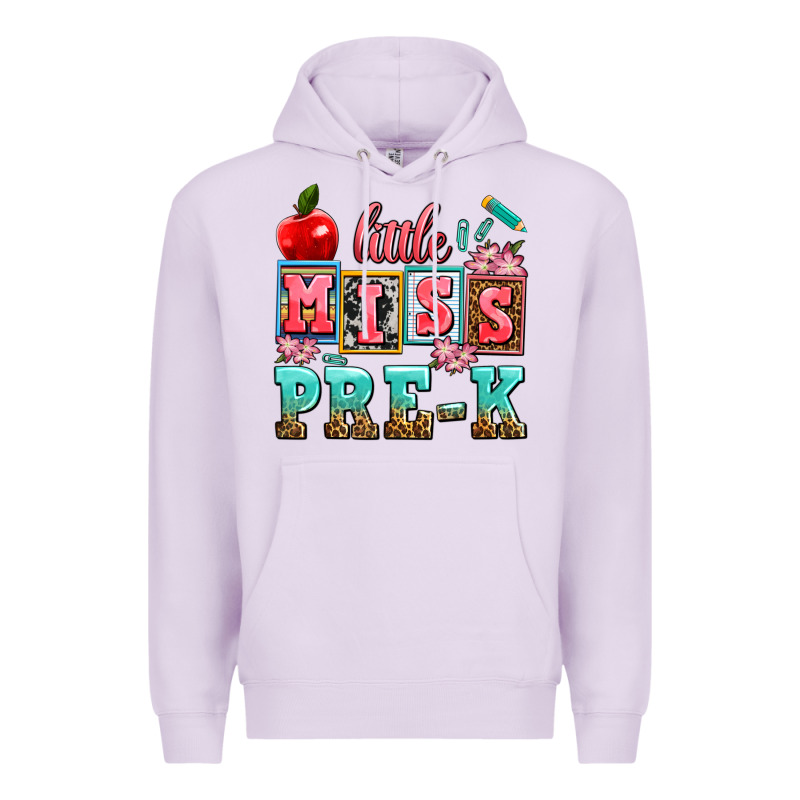 Little Miss Pre K Premium Hoodie by AdoDesignShop | Teevron