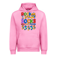 Fuchsia Pink rock your  world down syndrome Urban Hoodie - Artiststas