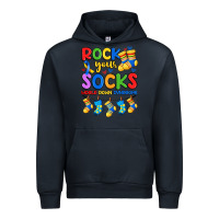 Navy rock your  world down syndrome Urban Hoodie - Artiststas