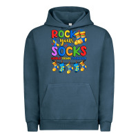 Pigment Midnight Navy rock your  world down syndrome Urban Hoodie - Artiststas