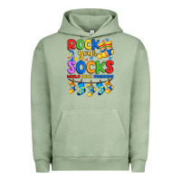 Pigment Oil Green rock your  world down syndrome Urban Hoodie - Artiststas