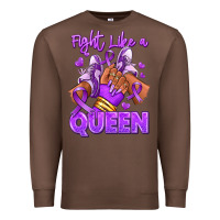 Chestnut fight like a queen lupus awareness afro girl sneak Premium Sweatshirt - RanaPortraitStore