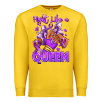 Lemon fight like a queen lupus awareness afro girl sneak Premium Sweatshirt - RanaPortraitStore