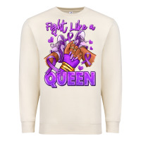 Sandshell fight like a queen lupus awareness afro girl sneak Premium Sweatshirt - RanaPortraitStore
