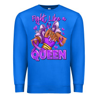True Royal fight like a queen lupus awareness afro girl sneak Premium Sweatshirt - RanaPortraitStore