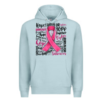 Blue Mist breast cancer ribbon Premium Hoodie - JahusDesignShop