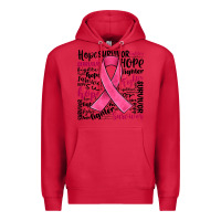 Cardinal breast cancer ribbon Premium Hoodie - JahusDesignShop