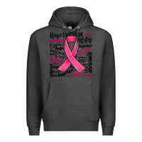Charcoal Heather breast cancer ribbon Premium Hoodie - JahusDesignShop