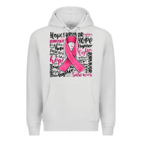 Dove Grey breast cancer ribbon Premium Hoodie - JahusDesignShop