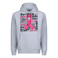 Breast Cancer Ribbon Premium Hoodie | Teevron