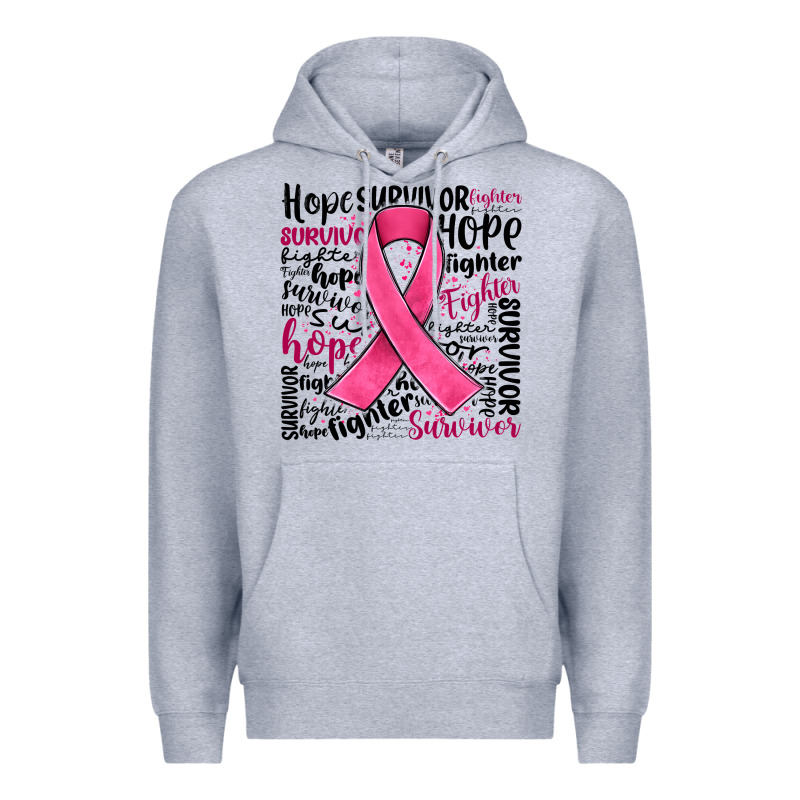 Breast Cancer Ribbon Premium Hoodie by JahusDesignShop | Teevron
