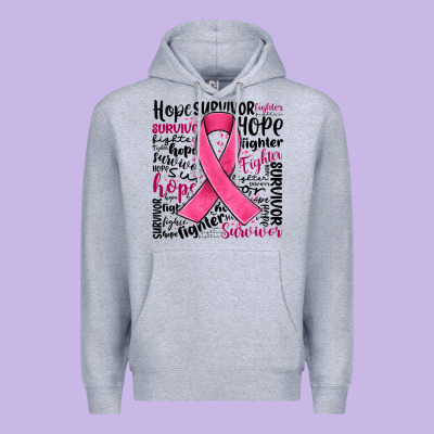 Breast Cancer Ribbon Premium Hoodie Designed By Jahusdesignshop