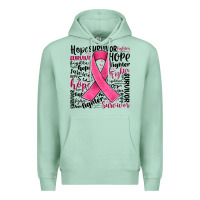 Seafoam breast cancer ribbon Premium Hoodie - JahusDesignShop
