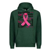 Sports Green breast cancer ribbon Premium Hoodie - JahusDesignShop