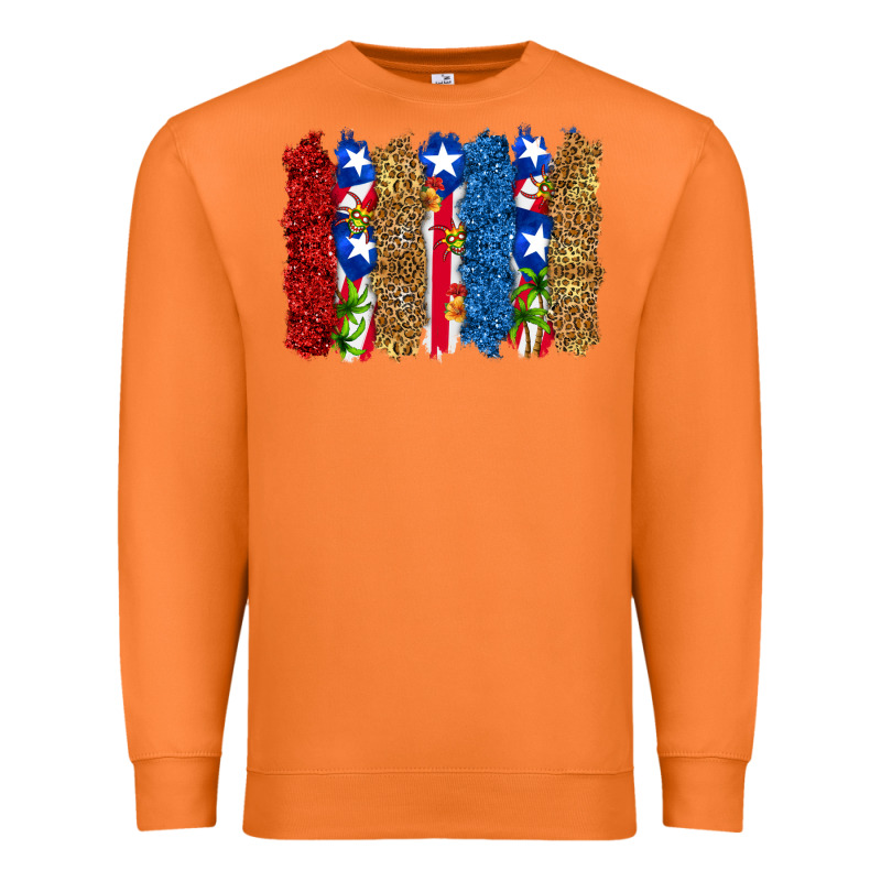 Puerto Rico Republic Brushstrokes Premium Sweatshirt by RanaPortraitStore | Teevron
