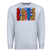 Heather Grey puerto rico republic brushstrokes Premium Sweatshirt - RanaPortraitStore