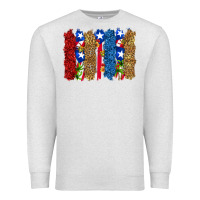 Oatmeal Heather puerto rico republic brushstrokes Premium Sweatshirt - RanaPortraitStore