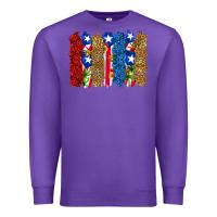 Purple puerto rico republic brushstrokes Premium Sweatshirt - RanaPortraitStore