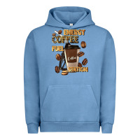 Pigment Pebble Blue energy coffee fuel station Urban Hoodie - Artiststas
