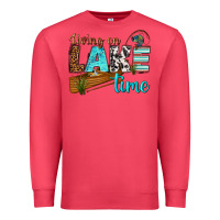 Cardinal living on lake time Premium Sweatshirt - texasbilliewilder