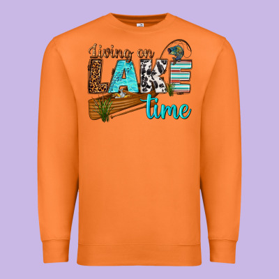 Premium Sweatshirt living on lake time
