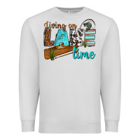 Dove Grey living on lake time Premium Sweatshirt - texasbilliewilder