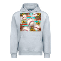 Heather Grey baseball leopard sunflower Urban Hoodie - JahusDesignShop