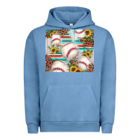 Pigment Pebble Blue baseball leopard sunflower Urban Hoodie - JahusDesignShop